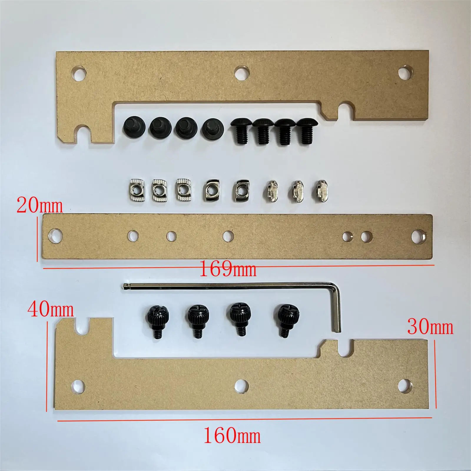 Funplaysmart Miner Frame Power Hard Drive Bracket, Aluminum Open Mining Case PSU and HDD Mounting Accessories, Clear Acrylic