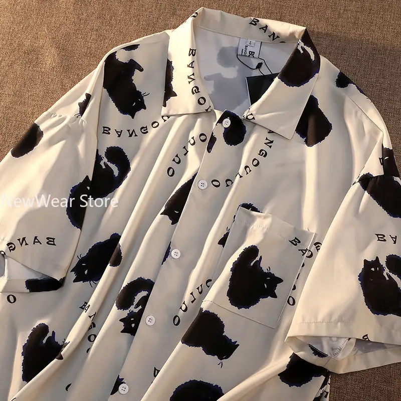 

Graffiti Shirt Street Style Crop Top Women Summer Women's Shirts Short Sleeve Cool Blouse Korea Shirt for Women
