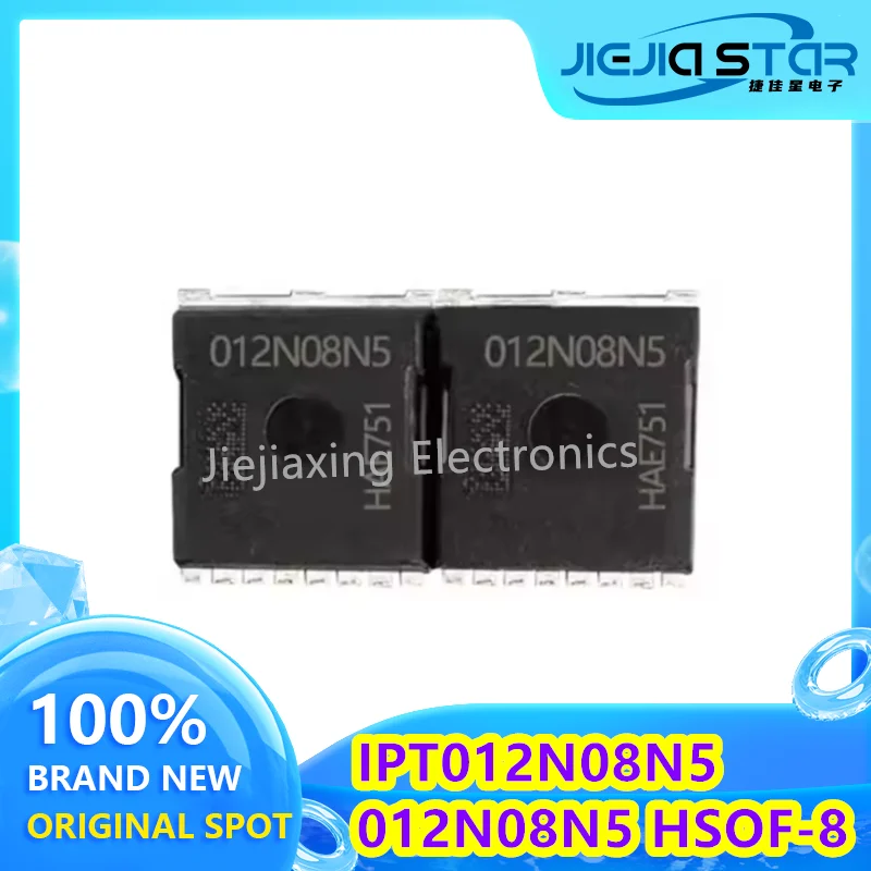 (1/10 buah) IPT012N08N5 012N08N5 HSOF-8 80V 300A Arus Tinggi Resistansi Internal Rendah TOLL 100% Elektronik Baru dan Asli