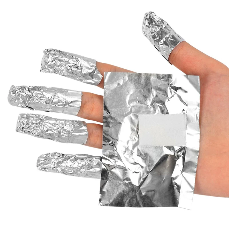 Nagelverwijderingswraps Gel Nagellakverwijderaar Nagelreiniging Aluminiumfolie Remover Wraps Nageldoek Nail Art Weken Manicure Tool