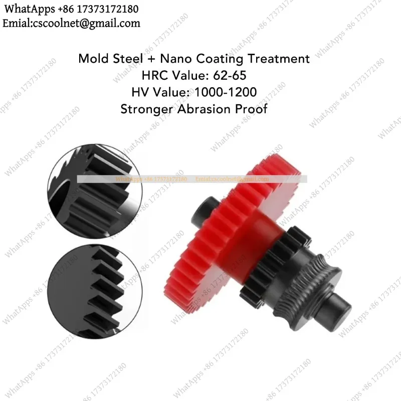 JS01 Nano Coated Hardened Steel Gear Kit for Anycubic Kobra 3 Combo Extruder High Precision 3D Printer Accessories