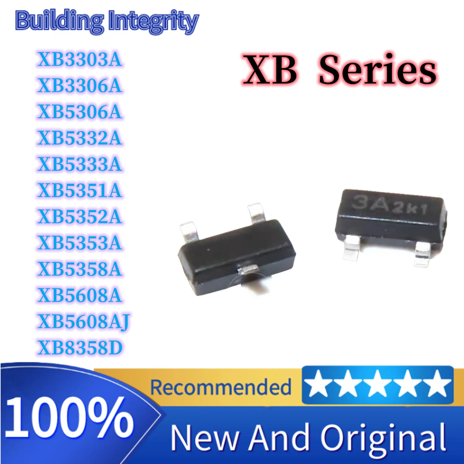 10pcs XB3303A XB3306A XB5306A XB5332A XB5333A XB5351A XB5352A XB5353A XB5358A XB5608A XB5608AJ XB8358D SOT23-3 SOT23-5