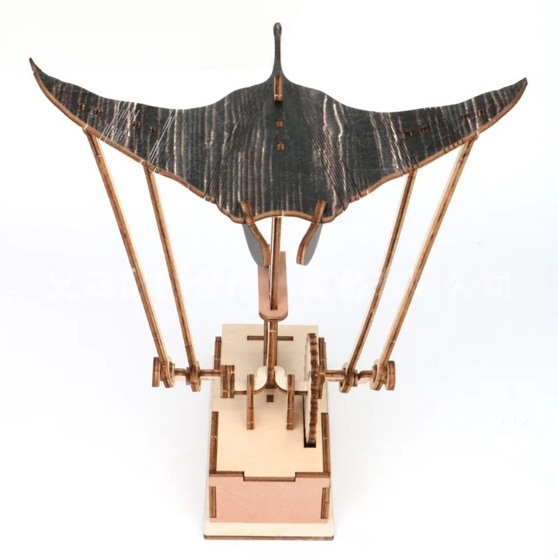 

Hot Mantaray Woodscraft Electric Bionic Manta Ray Ornament Upgraded Version Handmade Wooden Electric Bionic Manta Ray Ornament