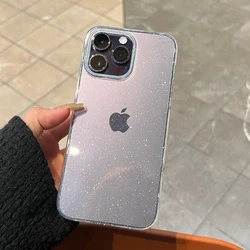 Voor iPhone 14 Pro Max 13 12 11 X XR XS 7 8 Plus SE 2022 MiNi Luxe Bling Glitter Clear Case Schokbestendig Transparant Soft Cover