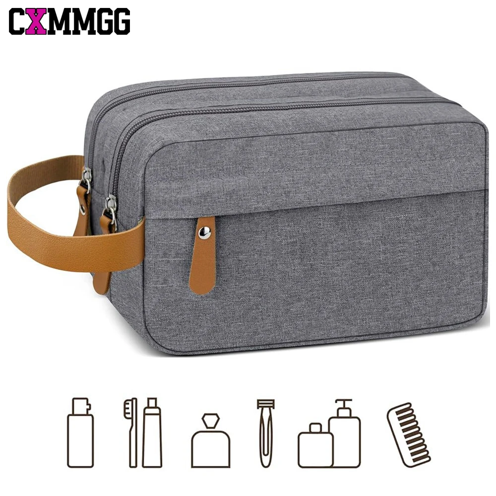 

CXMMGG 1PCS Waterproof Hanging Toiletry Bag for Men Travel, Dopp Kit Organizer with Hook, Large Capacity Shaving Bag