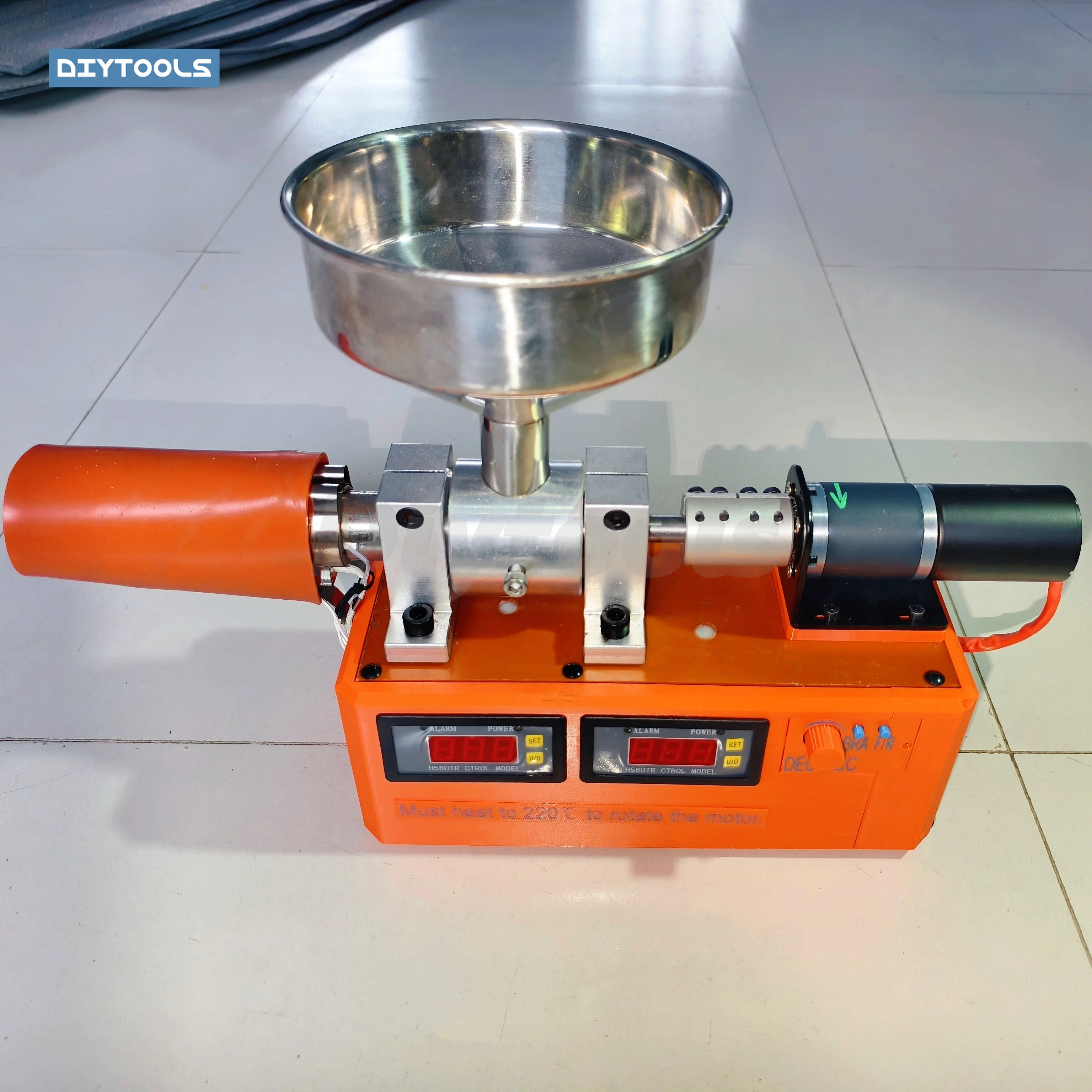 Desktop 3D Printing Filament Extruder Small Single Screw Extruder Waste Recycling for 1.75mm 2.3mm PETG PLA Filament Making