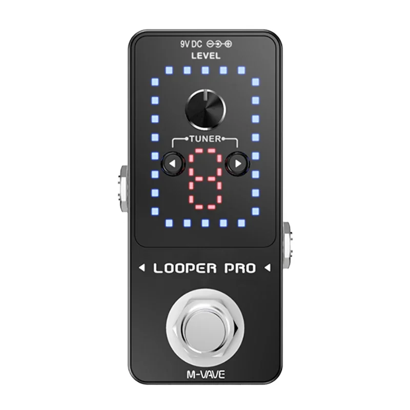 

M-VAVE Looper Pro Guitar Effect Pedal 9 Loops 40 Minutes Recording Time Loop Station Unlimited Overdub Electric Guitar Pedal