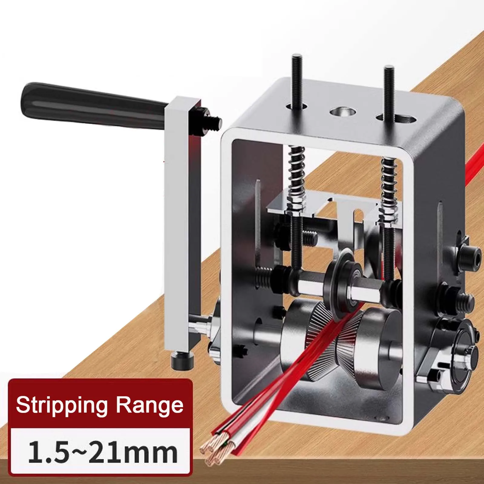 

1.5-21mm Manual Electric Wire Stripping Machine, Small Waste Copper Cable Peeling Stripper