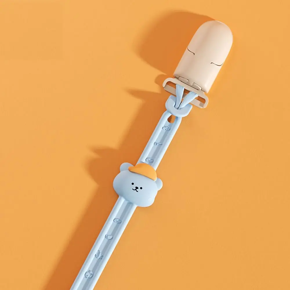 Mignon à mâcher morsure de qualité alimentaire antidérapant Anti-chute Silicone sucette Clips chaînes bébé sucette chaîne lanière chaîne molaire