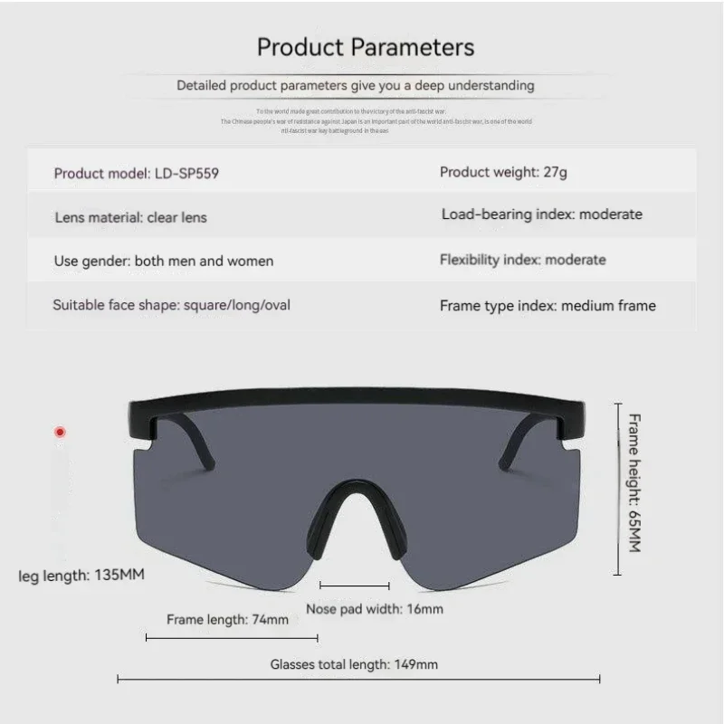 Gafas de ciclismo Gafas de sol al aire libre Montura grande 360 °   Gafas protectoras MTB para hombres y mujeres, gafas deportivas UV400 para bicicleta