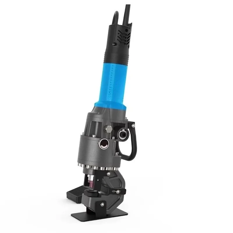 Handheld Small Angle Iron Drilling Tool Hydraulic Punching Machine, Handheld Electric Angle Steel Channel Steel Drilling Tool