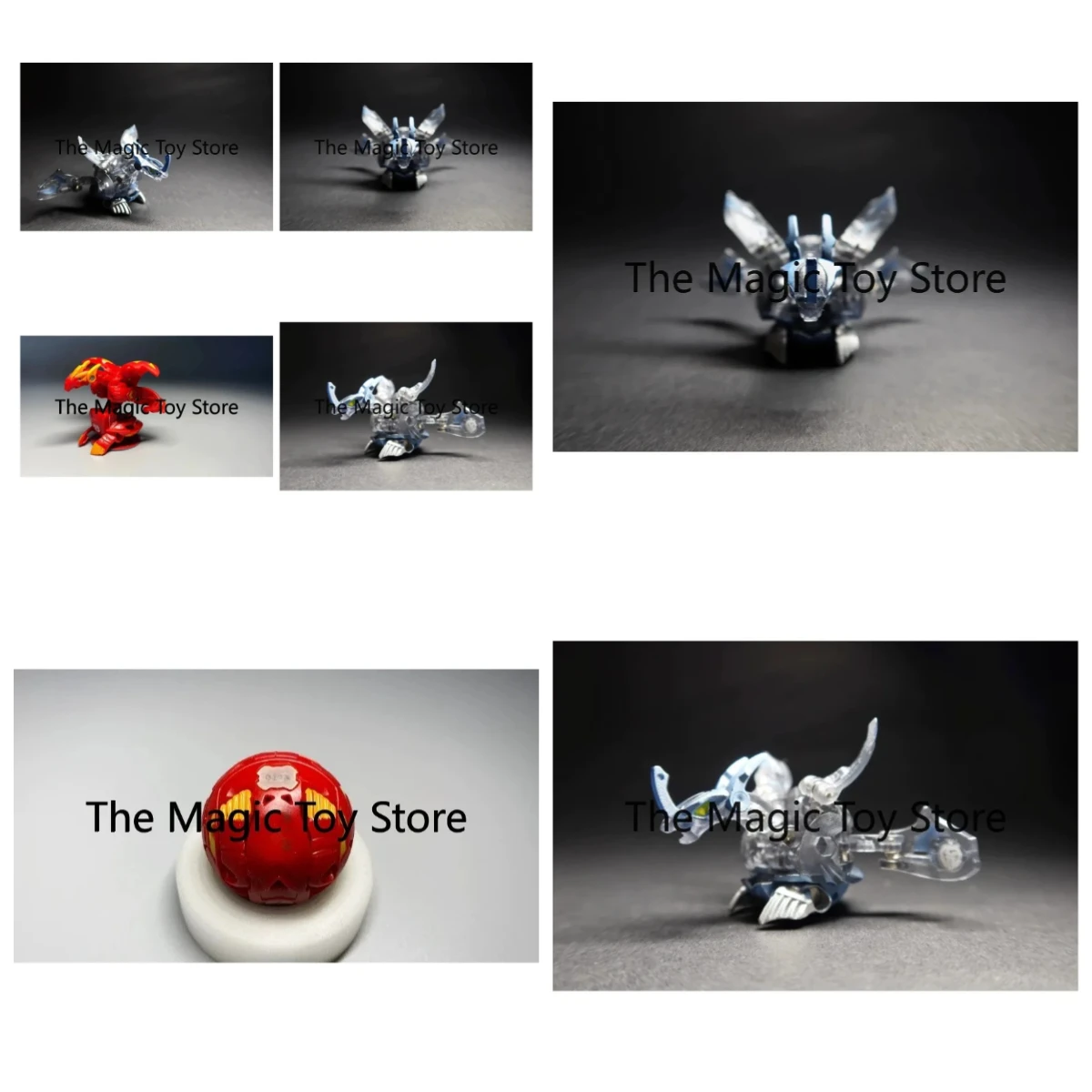 Оригинальная коллекционная деформирующаяся фигурка-игрушка SEGA Bakugan Series 1 BakuTech Split Dragon