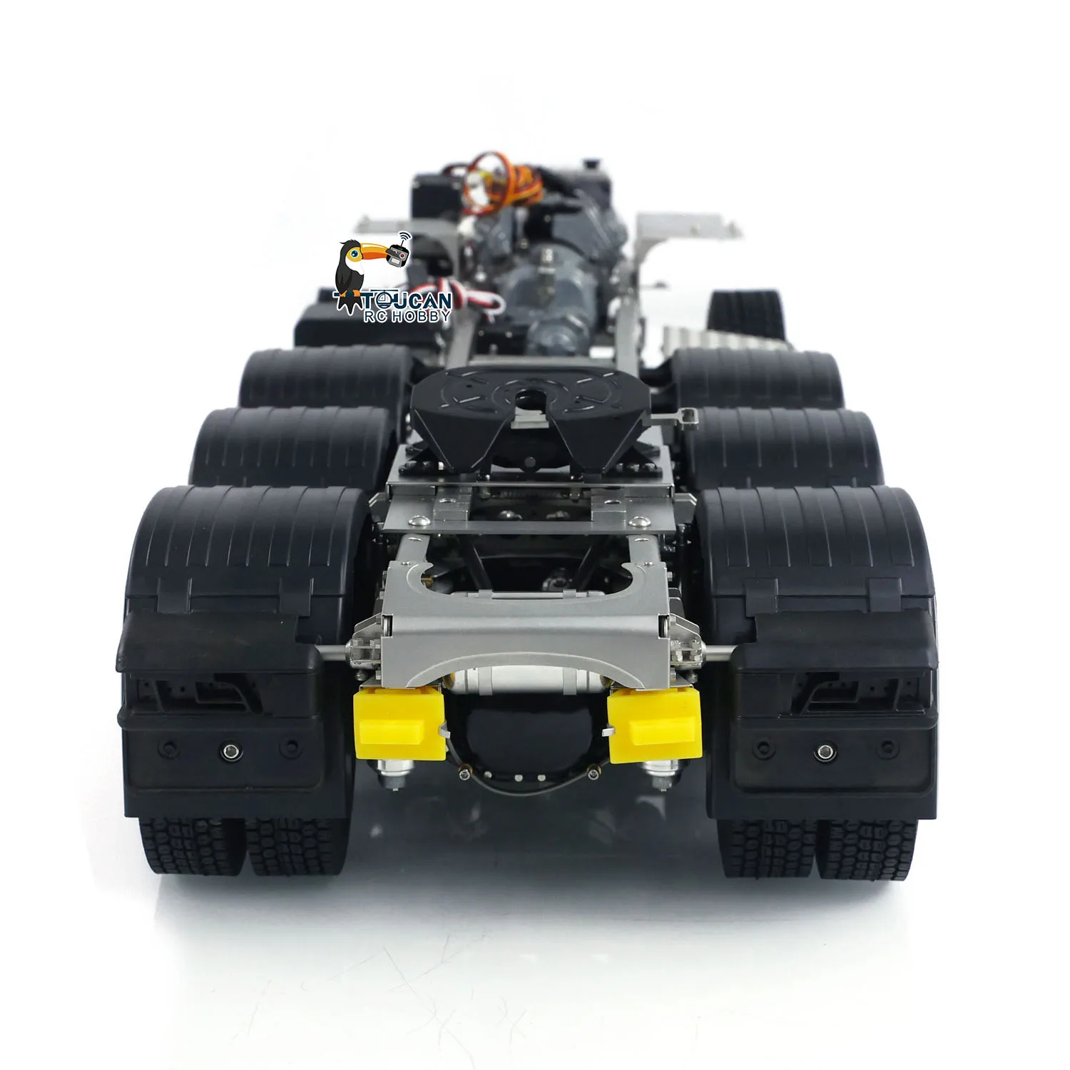 8x8 Radio Control Metal Chassis Assembled for Toys 770S 1/14 RC Tractor Truck Model 3-speed Transmission Vehicle Cars TH23783