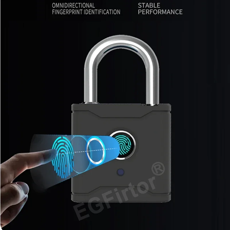 TTLock Bluetooth APP Cadeado Inteligente, Fechadura de impressão digital, Keyless Mini Bag, Travel Bag Segurança, Electronic Door Lock