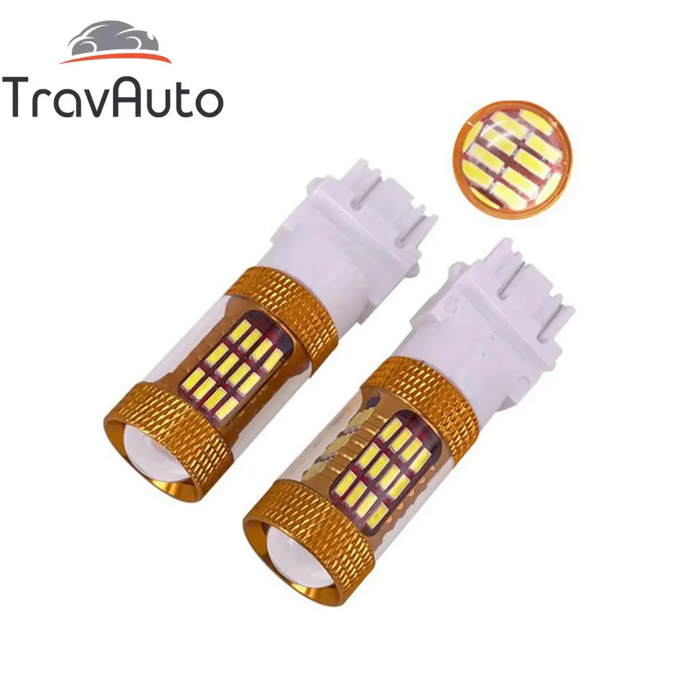 

2Pcs T20 3156 7440 60SMD 3157 7443 Auto Tail Led Bulb Lights Running Light Fog Lamp / White Light