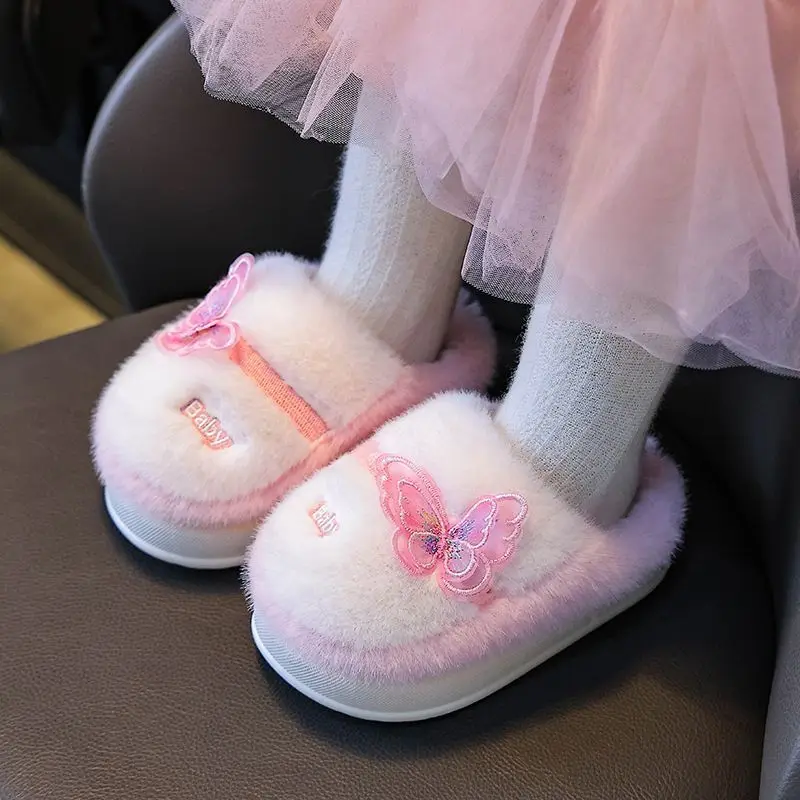 2025 جديد الطفل النعال القطن الحراري الخريف الشتاء سميكة عدم الانزلاق داخلي في الهواء الطلق الاطفال أحذية الأحذية الدافئة #1