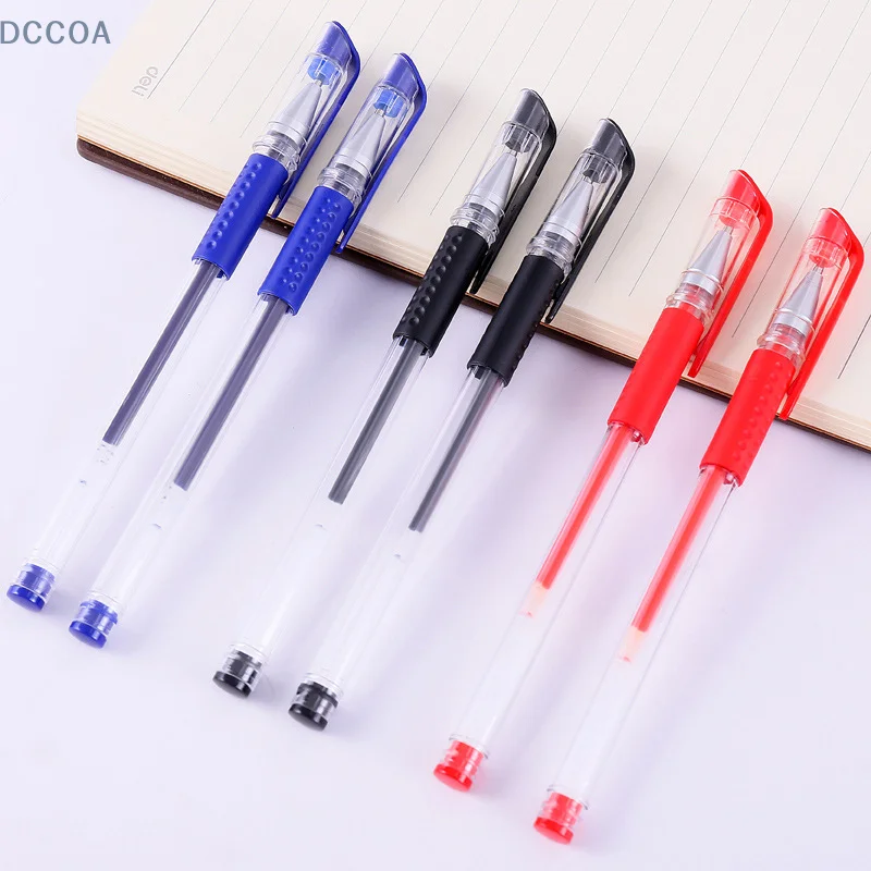 Office Supplies European Standard Boxed Neutral Pen Bullet Signature Pen 0.5mm Black Red Blue Stationery Wholesale