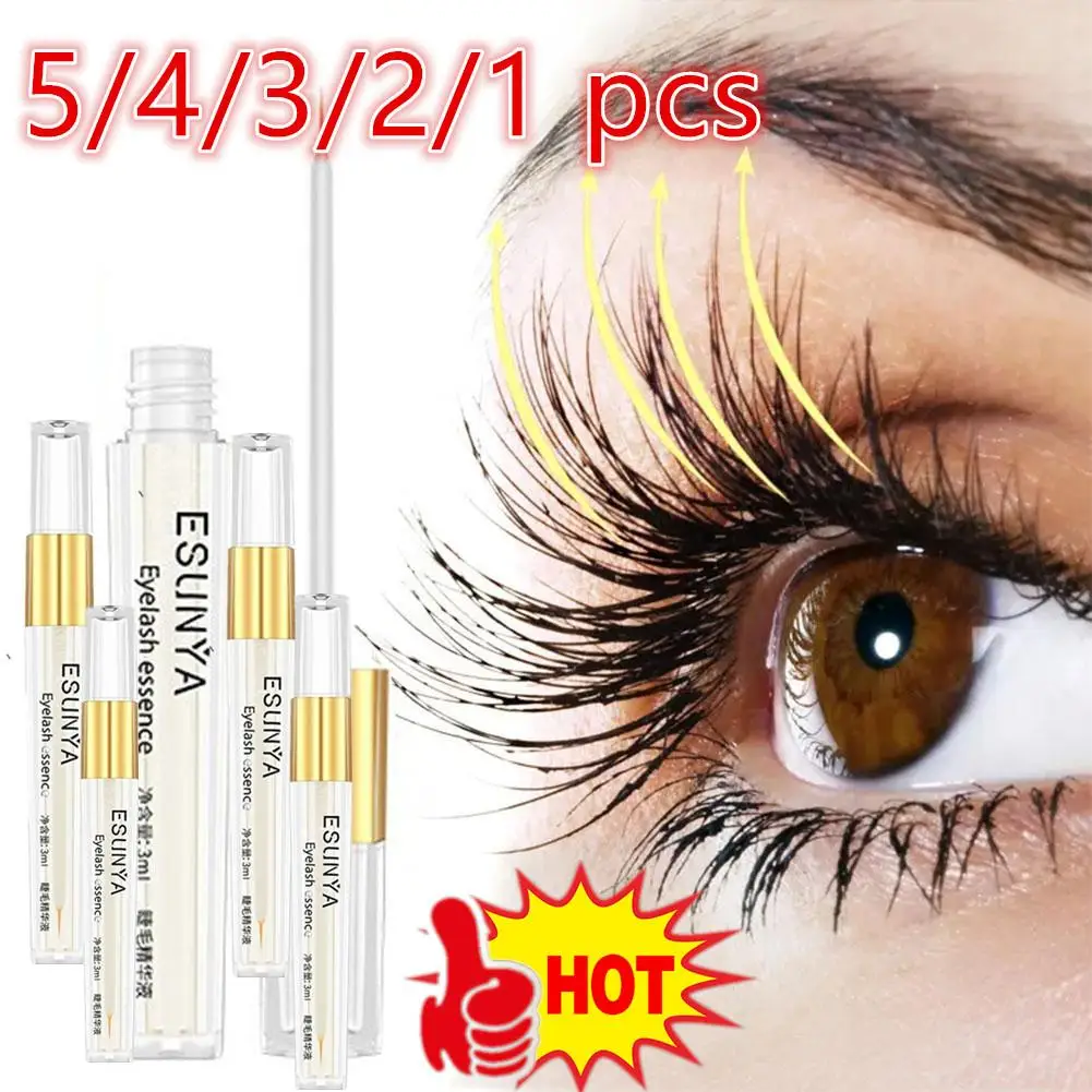 

5-1 Pc Fast Eyelash Growth Serum Natural Eyelash Enhancer Longer Fuller Thicker Lashes Treatment Products Eye Care Makeup