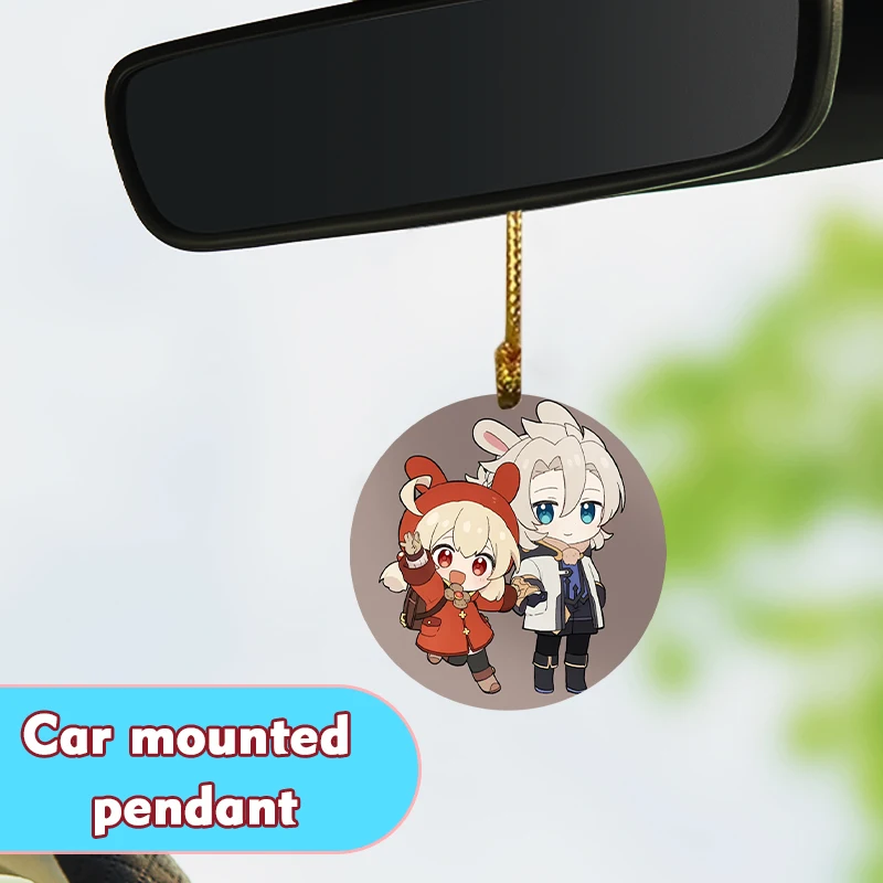 Anime surrounding,Klee,Albedo,Car pendant,home,wall,Kawaii,Student backpack,Window decoration,Gift for Genshin Impact lovers