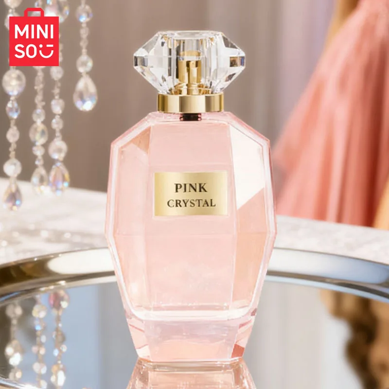 MINISO PINK CRYSTAL Women Perfume Original Luxury Floral Eau De Parfum Designer Fragrance For Woman Body Spray 100ml