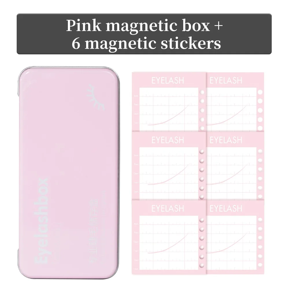 Portable Magnetic Storage Box for Eyelash Space Saving with Display Palette Tray Eyelash Extension Storage Tool Professional