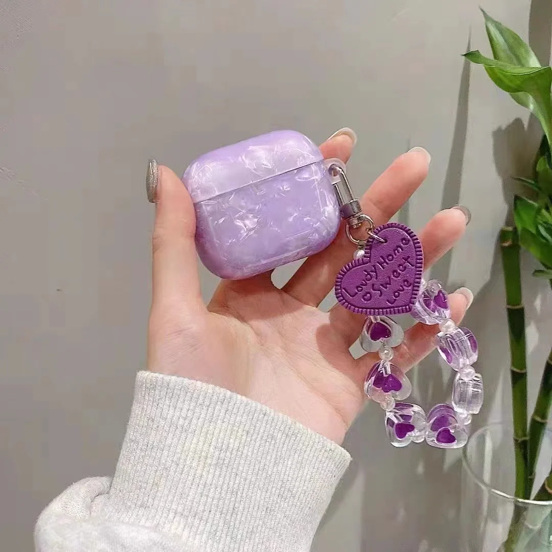 เคสสำหรับ airpods 2ชิ้นเคส3rd ลายเสือดาวสีชมพูเคสโซ่ความรักสำหรับ Apple airpods Pro 2กรอบป้องกันหูฟังเคสนิ่ม fundas