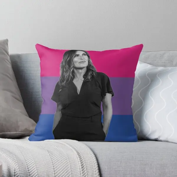 Bisexul Mariska Hargitay  Printing Throw Pillow Cover Soft Square Wedding Throw Case Sofa Waist Pillows not include One Side