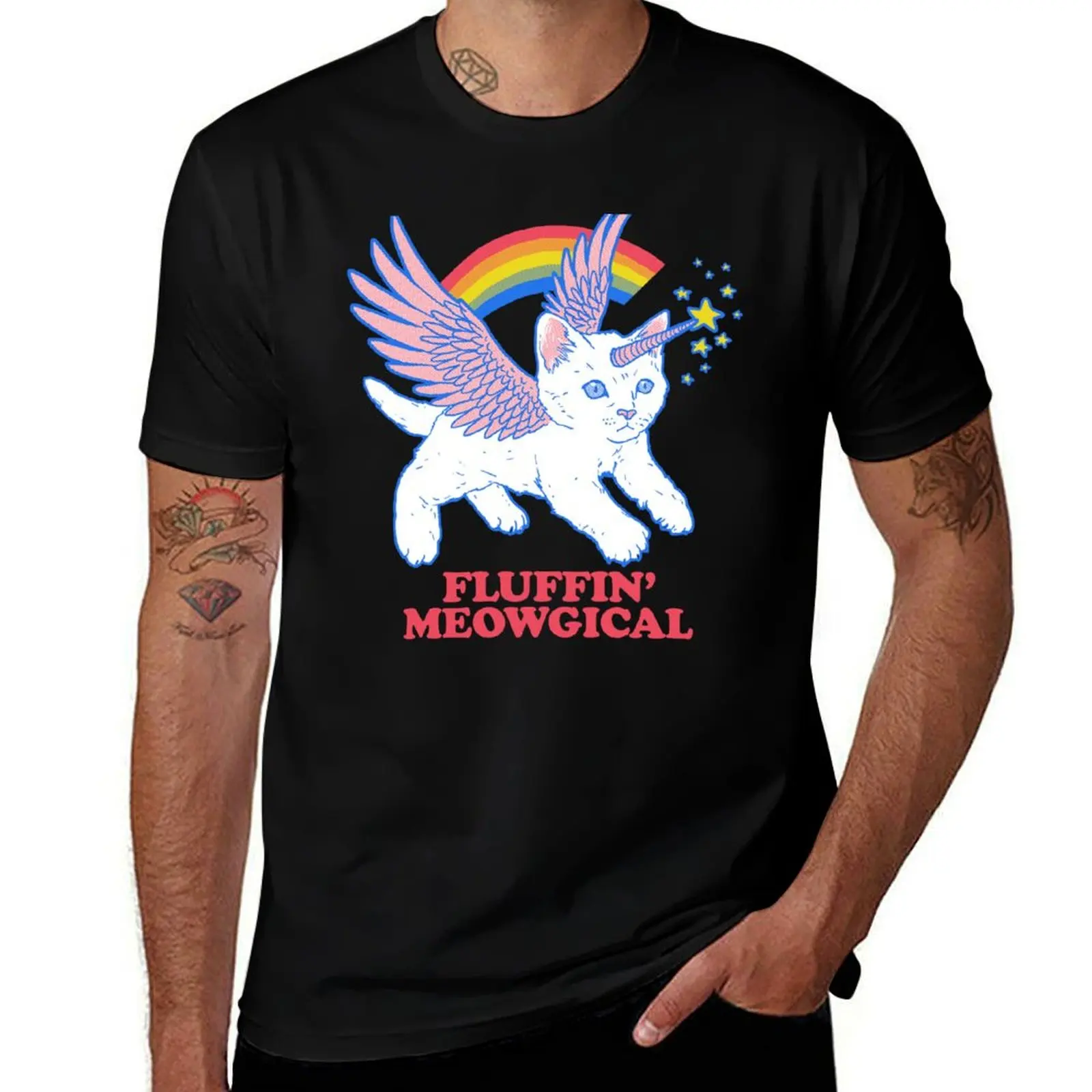 

Fluffin' Meowgical T-Shirt blacks fashion shirts oversizeds plain t shirts men