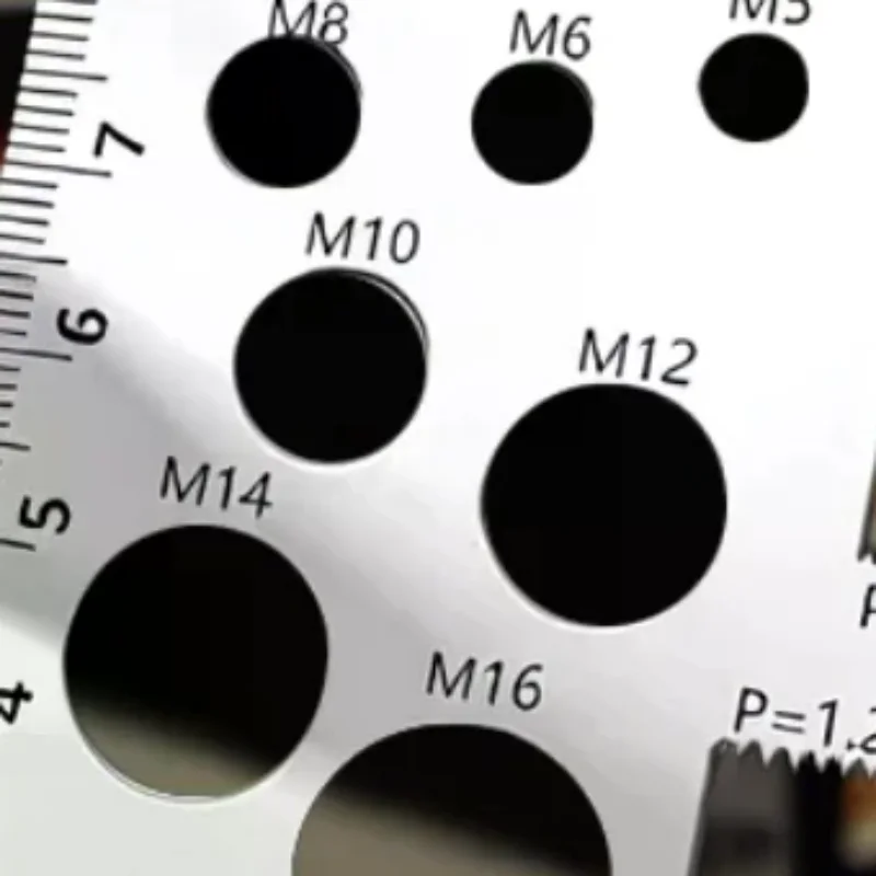 Thread Pitch Gauge Measurement Ruler For Screw Space Saving Measuring Gauge Tool For Bit Bolt Nut Screw Craft Industry And Home