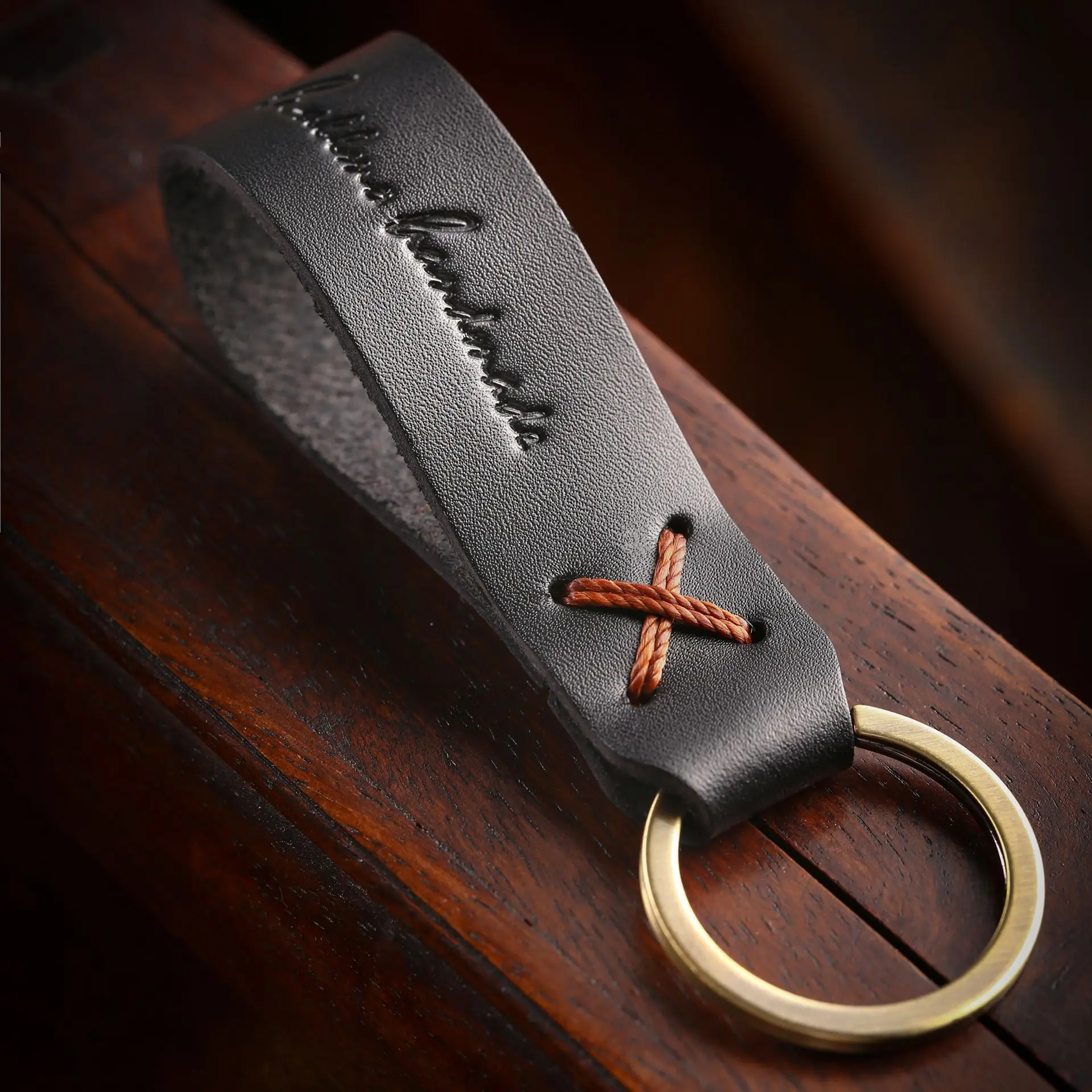 

Top Grain Keys Holder Vintage Handcrafted Genuine Leather Keychain Distressed Harness Leather Car Key Holder