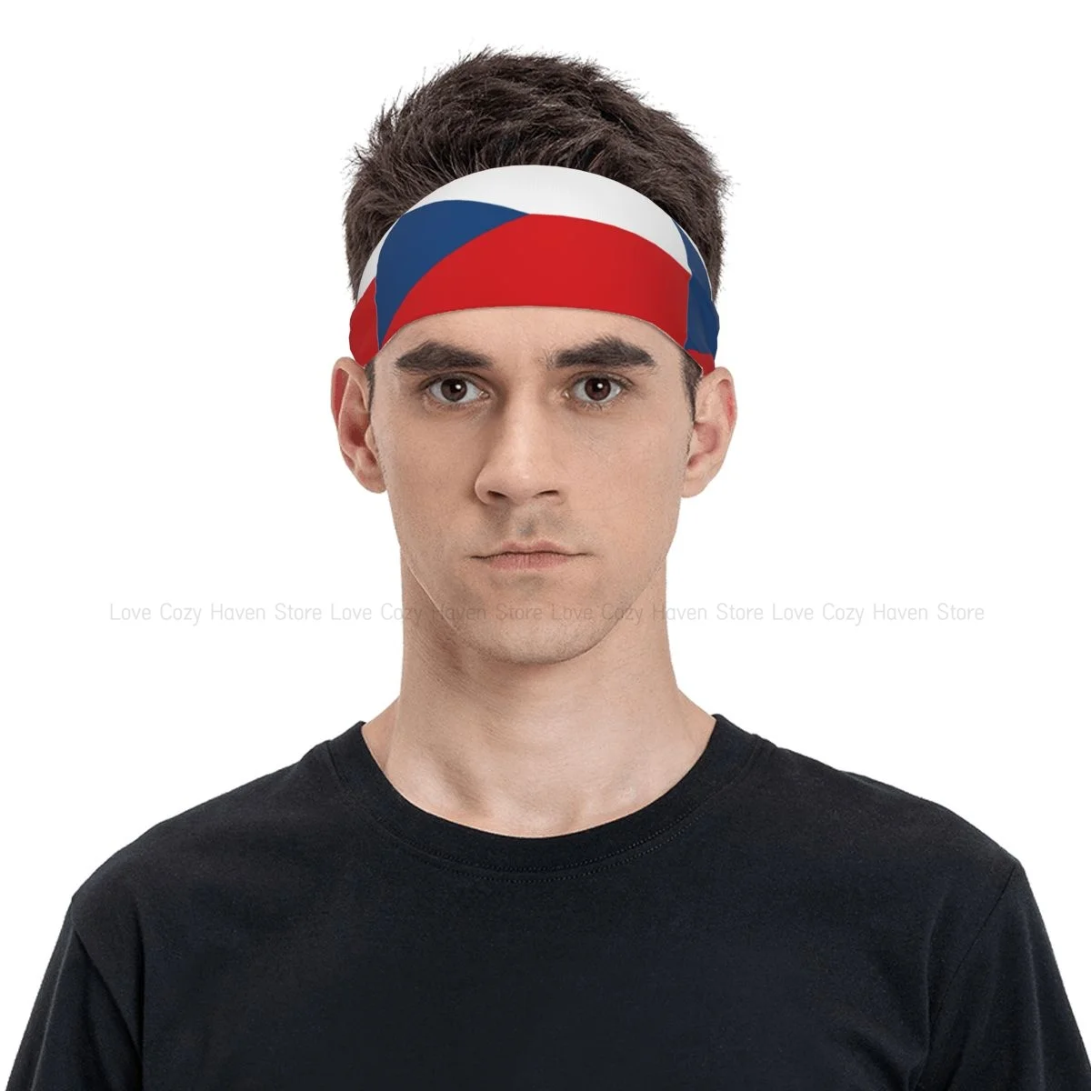 

Флаг Чешской Республики, спортивная повязка на голову, эластичные повязки для женщин и мужчин, баскетбол, спорт, тренажерный зал, фитнес, повязка для пота, волейбол, теннис