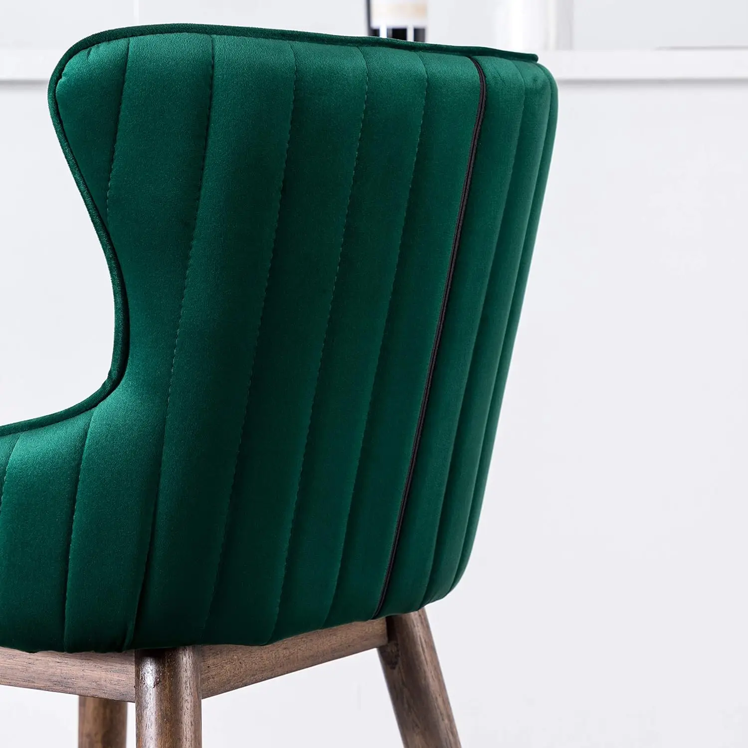 Leland Fabric solutions.com Sted Wingback Bar, Runway ols, Lot de 2, Vert