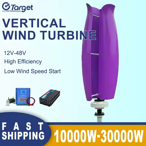 Upgraded 10KWH 20KW Wind Turbine Generator 12V 24V 48V Free Energy Power Generator Off Grid System For Home Appliance Camping