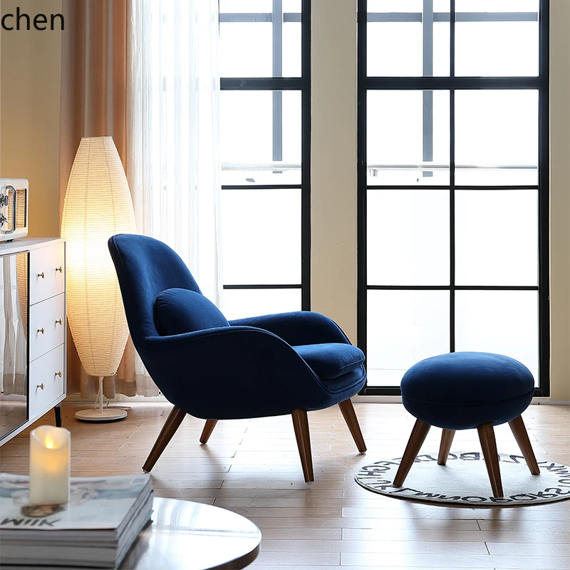 HT Single Sofa Chair Modern Simple Home Bedroom Living Room Balcony Leisure Lazy Chair