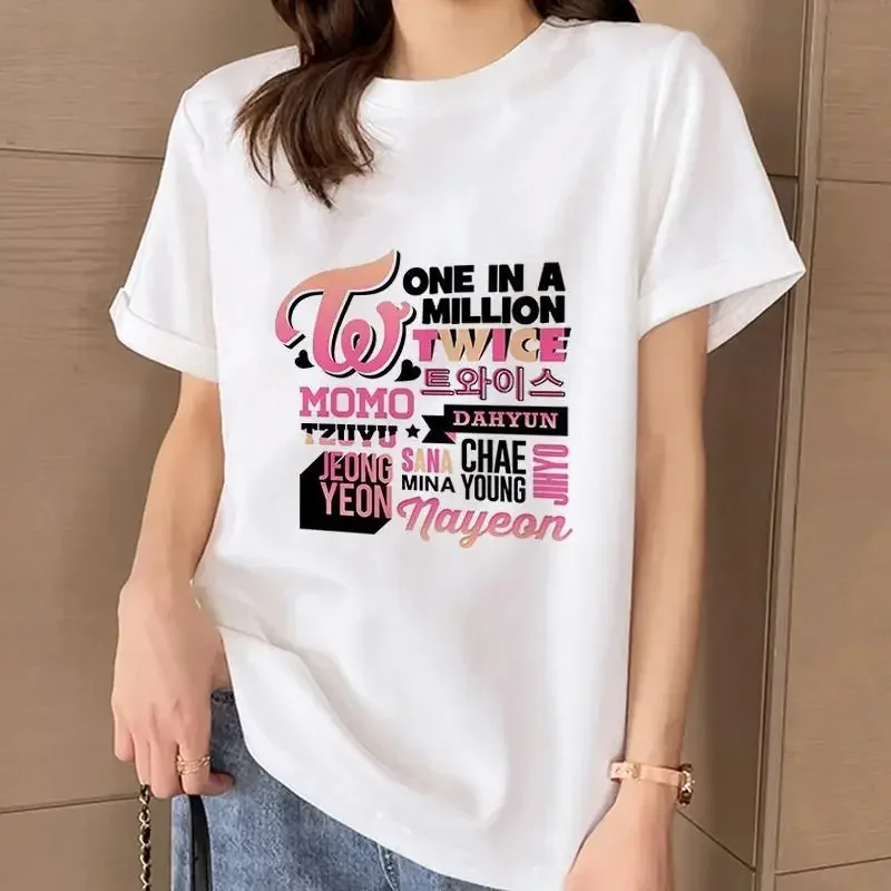 Женская футболка с принтом букв, летняя футболка с коротким рукавом в Корейском стиле Харадзюку, Y2k