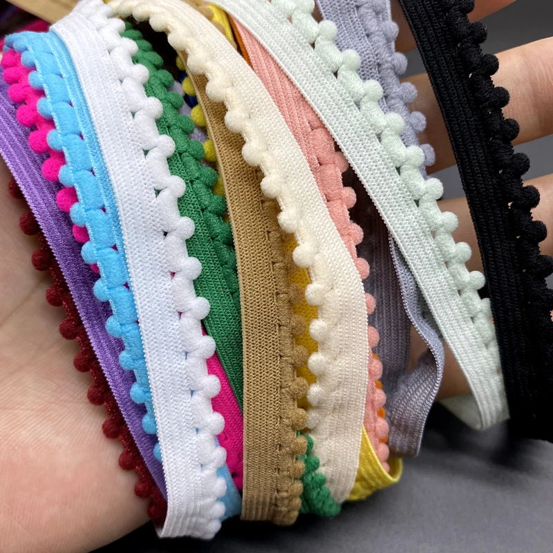 10mm Elastic Band Nylon Ribbon Underwear straps Bra Strap Dress Sewing Lace Trim Garment Accessory Hair Bands DIY