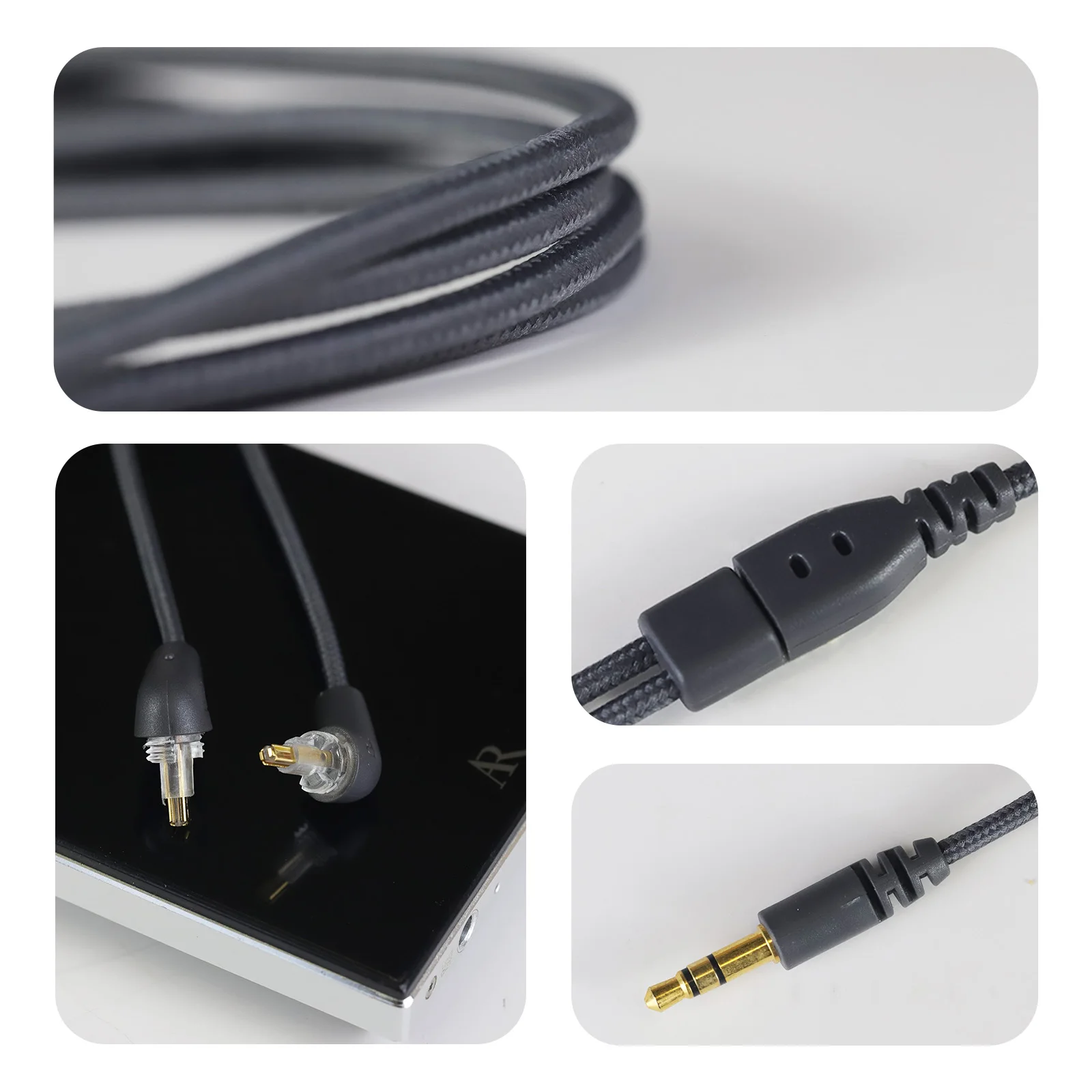 OKCSC HIFI Audio Cable for SONY MDR-EX600 EX800 EX1000 MDR-7500 72 Cores Earbuts Cable 3.5mm Oxygen Free Copper Gold-plated Plug