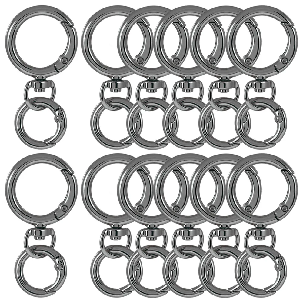 Round Keychain Clasps and Spring Snap Rings