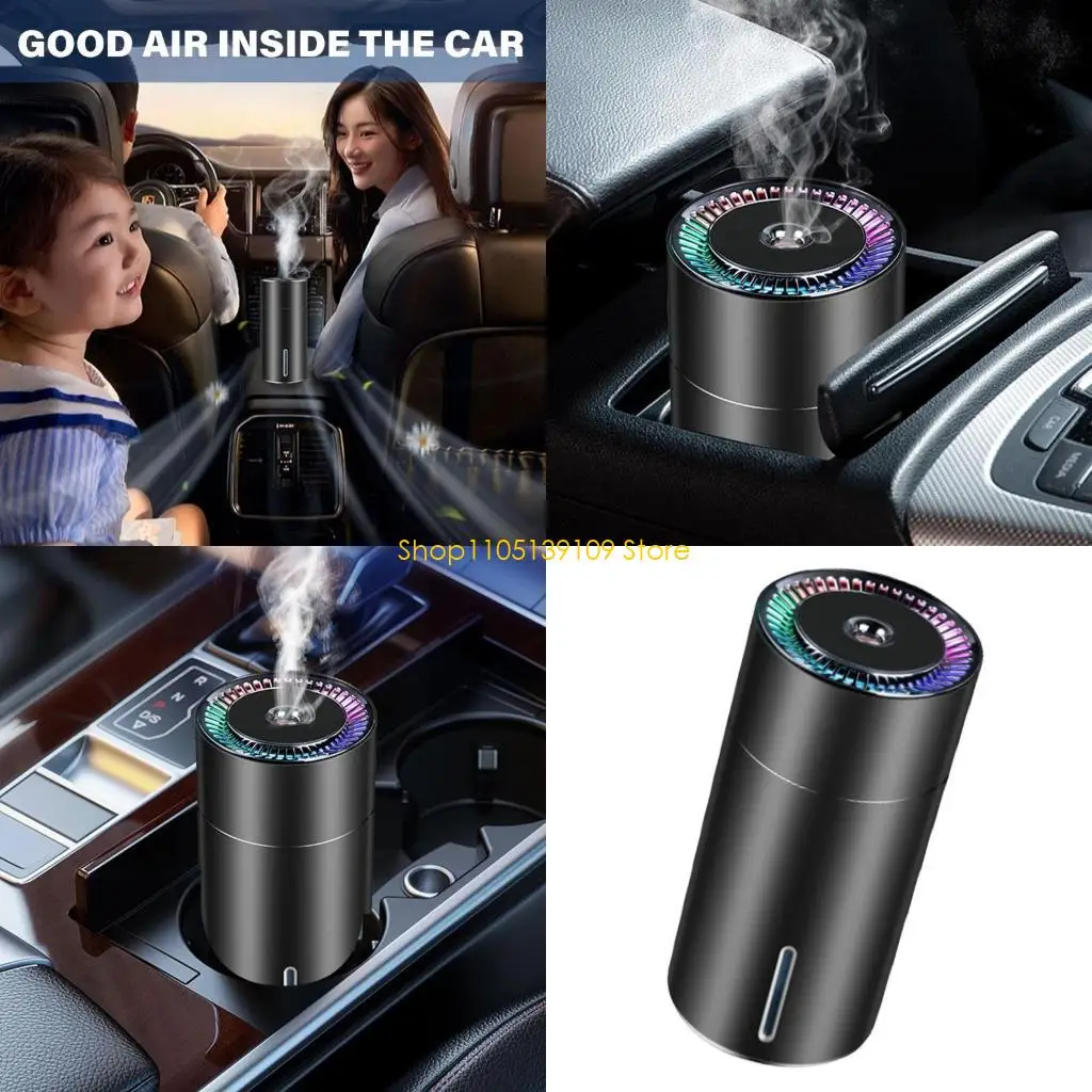 Car Air Freshener with Essential Oils Quiet Operate Scent Diffuser Car Scent Humidifier for Improves Drives Comfort
