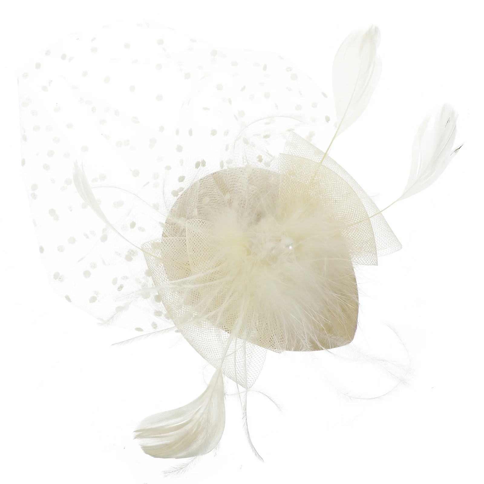 

Stylish Women Wedding Hat Fascinator with Plume Design Comfortable Fit for Banquet Races Formal Events Bride Headdress