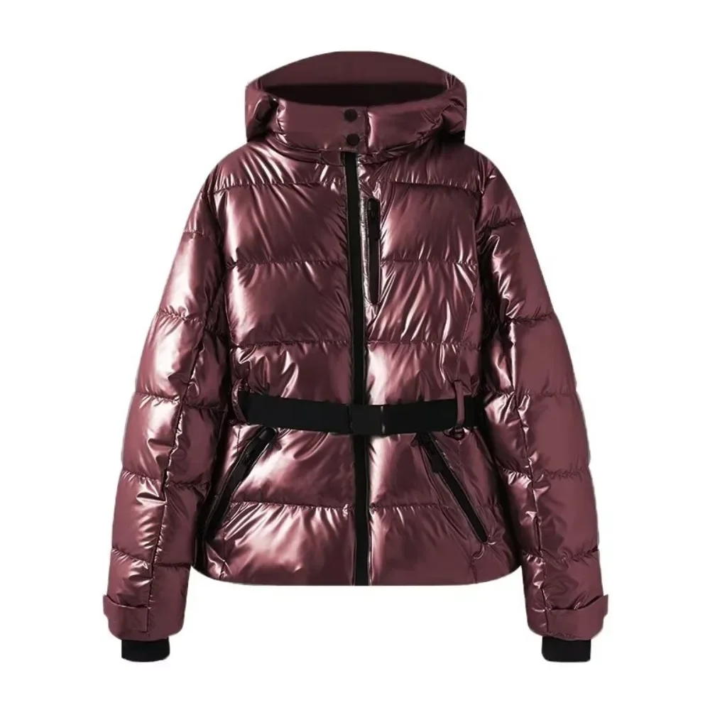 Mulheres inverno 2024 confortável clássico parkas moda gola casaco de neve com bolsos frontais 4 cores high street cobrir outwears