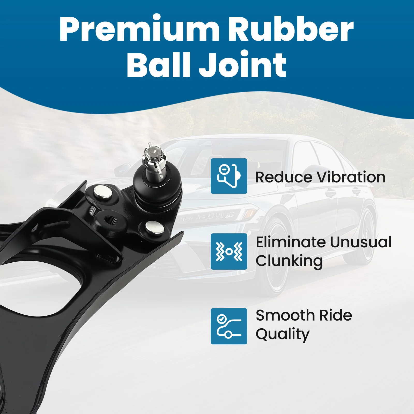 14 個フロントロアコントロールアームボールジョイント付き LH & RH ホンダシビック 06-11 K620382