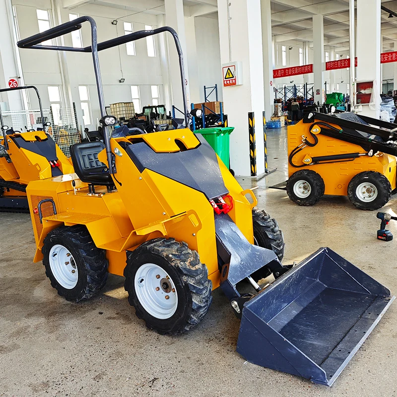 Customized China skid steer loader epa euro5 infront pallet fork mini skid steer loader