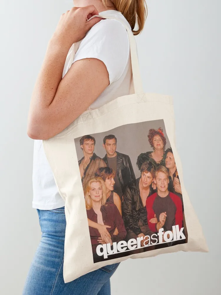 

Queer as folk S2 Gold Edition Tote Bag Women's shopper Fabric bag Cloth bags the tote bag