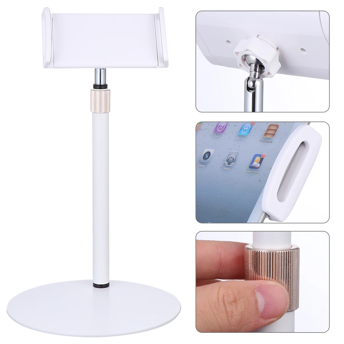 

Tablet Stand Adjustable Mount Phone Rotatable Holder Multi-Angle Smartphone Cell Abs