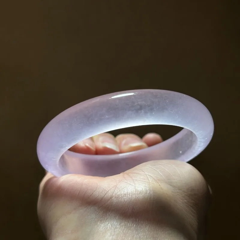 

New High Ice Light Pink Purple Bracelet, Fashionable Versatile Girl Jade Bracelet