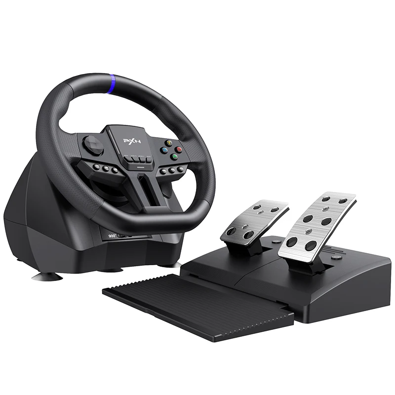 PXN V900 Gen2 Truck Sim Wheel, Linear Hall Pedals, Ergonomic Shifter, Multi-Platform Custom Steering Controller