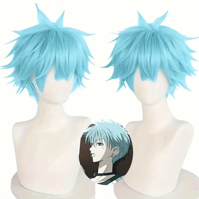 

Okazaki Shinichi Cos Полный чехол на голову Аниме NANA Bassist Ролевой моделирующий парик Комикс Выставочный человек Одеваются против завивки Короткие волосы