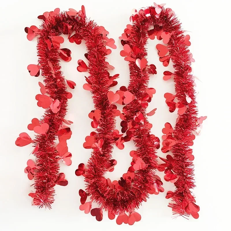 En Forme De Cœur Pour La Saint-Valentin, Décorations Métalliques, Rouge, Pour Mariage, Anniversaire, Décoration D'intérieur