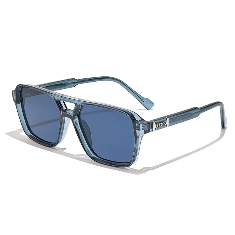 HBK Double Beam DesignBrille Big Square CP+PCFrame Style Vintage RetroDecoration Brillen für Geschenke Foto RequisitenBrille – Detail 13